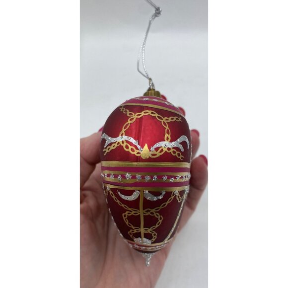 Bronner’s Handcrafted Red & Gold Heart Ornament Holiday Christmas Decor - Picture 5 of 16